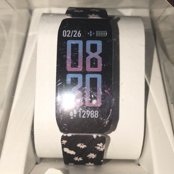 Itech Active Smartwatch Tracker iOS & android Compatible Navy Daisy - Picture 2 of 5